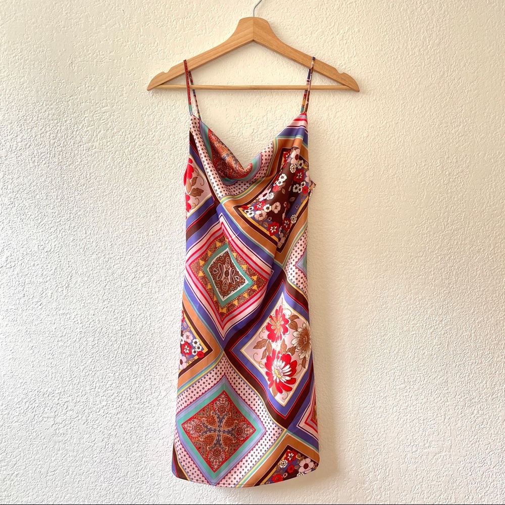 Urban Outfitters Mallory Cowl Neck Slip Dress